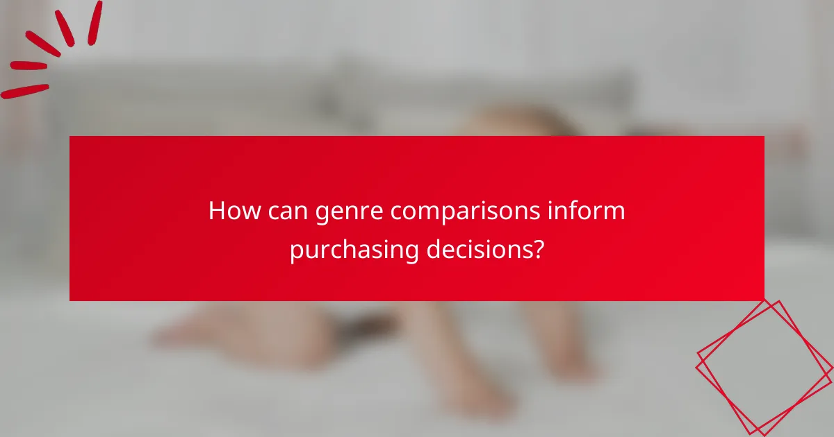 How can genre comparisons inform purchasing decisions?